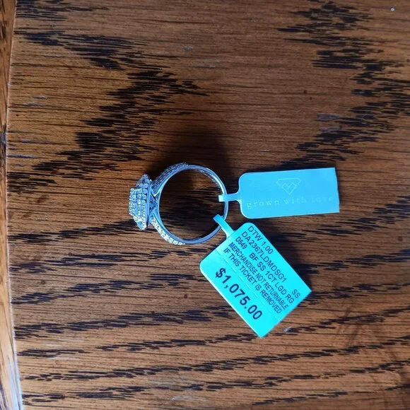 *PD* New Belk & Co.1 ct. t.w. Lab Grown Diamond Ring in Sterling Silver, size 7 - Picture 6 of 8